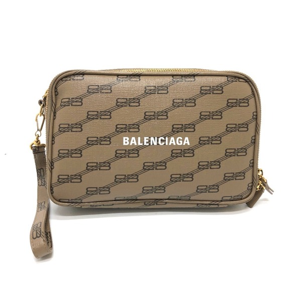 BALENCIAGA Brown Clutch Bag - Picture 1 of 14